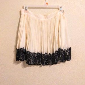 Lace pleated Chiffon skirt y2k style
